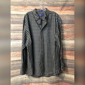 Pendleton Mens Size XL 100% Pure Virgin Wool Plaid Button Down Shirt